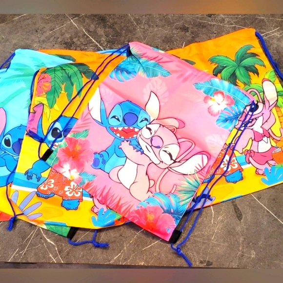 Other - ✨️Colorful ✨️Stitch Drawstring Bags 1/$15 Or 11/ $45